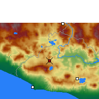 Nearby Forecast Locations - Santa Ana - Map