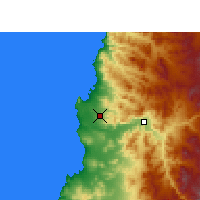 Nearby Forecast Locations - Desierto de Atacama Airport - Map