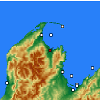 Nearby Forecast Locations - Tākaka - Map