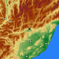 Nearby Forecast Locations - Hanmer Springs - Map