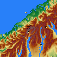 Nearby Forecast Locations - Westland NP - Map