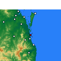 Nearby Forecast Locations - Gold Coast Seaway - Map