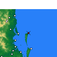 Nearby Forecast Locations - Cape Moreton - Map