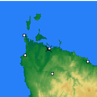 Nearby Forecast Locations - Strahan - Map