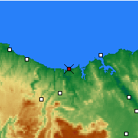 Nearby Forecast Locations - Devonport Airport - Map