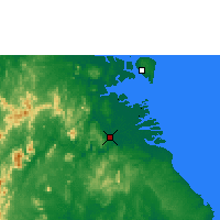 Nearby Forecast Locations - Tanjung Selor - Map