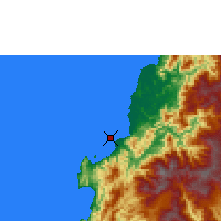 Nearby Forecast Locations - Majene - Map