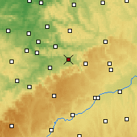 Nearby Forecast Locations - Göppingen - Map