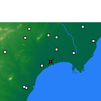 Nearby Forecast Locations - Bapatla - Map