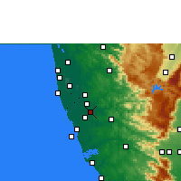 Nearby Forecast Locations - Chengannur - Map
