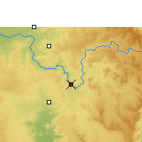 Nearby Forecast Locations - Mandla - Map