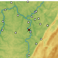 Nearby Forecast Locations - Monongahela - Map