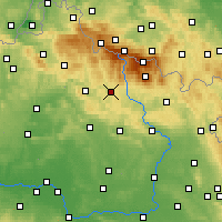 Nearby Forecast Locations - Jilemnice - Map