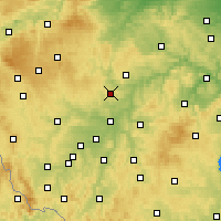 Nearby Forecast Locations - Kaznějov - Map