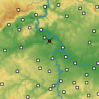 Nearby Forecast Locations - Roudnice nad Labem - Map