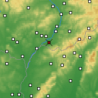 Nearby Forecast Locations - Strážnice - Map