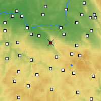Nearby Forecast Locations - Třemošnice - Map
