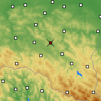 Nearby Forecast Locations - Brzozów - Map