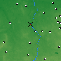 Nearby Forecast Locations - Warta - Map