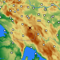 Nearby Forecast Locations - Loška Dolina - Map