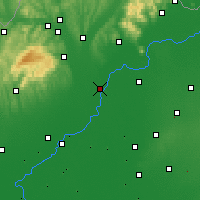 Nearby Forecast Locations - Tiszaújváros - Map