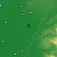 Nearby Forecast Locations - Berettyóújfalu - Map