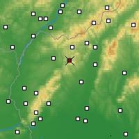 Nearby Forecast Locations - Brezová pod Bradlom - Map
