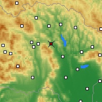 Nearby Forecast Locations - Hanušovce nad Topľou - Map