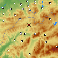 Nearby Forecast Locations - Krásno nad Kysucou - Map