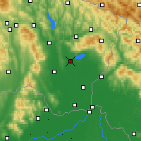 Nearby Forecast Locations - Michalovce - Map