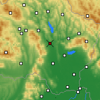 Nearby Forecast Locations - Vranov nad Topľou - Map