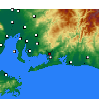 Nearby Forecast Locations - Toyokawa - Map