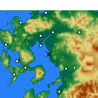 Nearby Forecast Locations - Ōmuta - Map