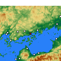 Nearby Forecast Locations - Mihara - Map