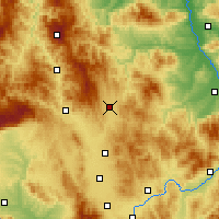 Nearby Forecast Locations - Podujevo - Map