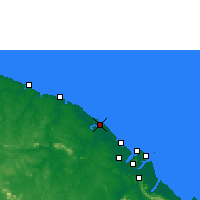 Nearby Forecast Locations - Kourou - Map