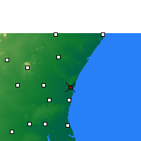 Nearby Forecast Locations - Pondicherry - Map
