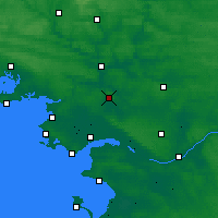 Nearby Forecast Locations - Saint-Gildas-des-Bois - Map