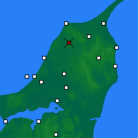 Nearby Forecast Locations - Hjørring - Map