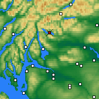 Nearby Forecast Locations - Loch Katrine - Map