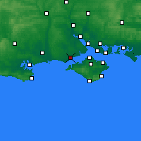 Nearby Forecast Locations - Lymington - Map