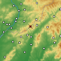 Nearby Forecast Locations - Mikulcak - Map
