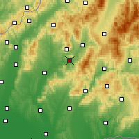 Nearby Forecast Locations - Velky vrch - Map