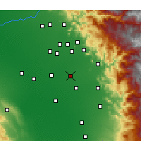 Nearby Forecast Locations - Visalia - Map