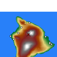 Nearby Forecast Locations - Bradshaw/Hawaii - Map