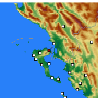 Nearby Forecast Locations - Kassiopi - Map