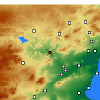 Nearby Forecast Locations - Cieza - Map