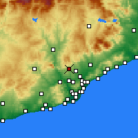 Nearby Forecast Locations - Terrassa - Map