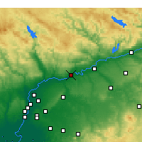 Nearby Forecast Locations - Lora del Río - Map