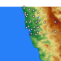 Nearby Forecast Locations - Imperial Beach - Map